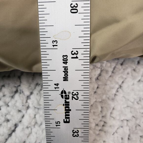 Reebok Down Puffer Jacket Mens M Tan Black Hooded Warm Functional Hiking 44x31 - Picture 7 of 11